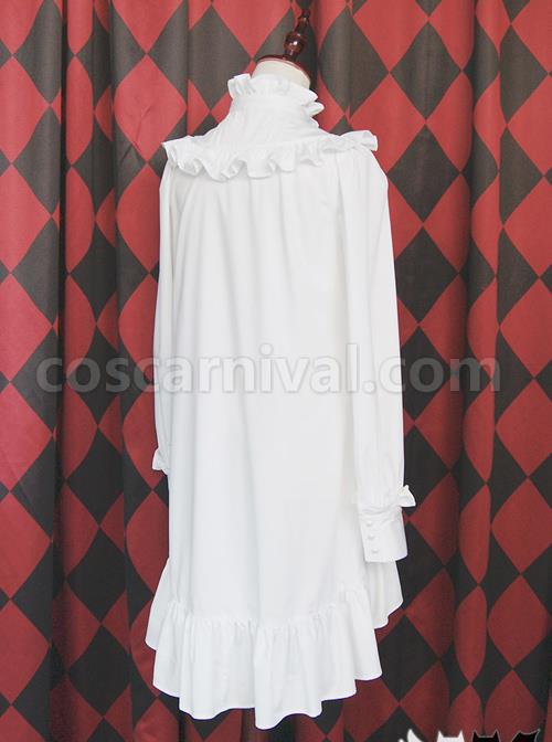Ruffles Long Sleeves Stand Collar Gothic Lolita Dress
