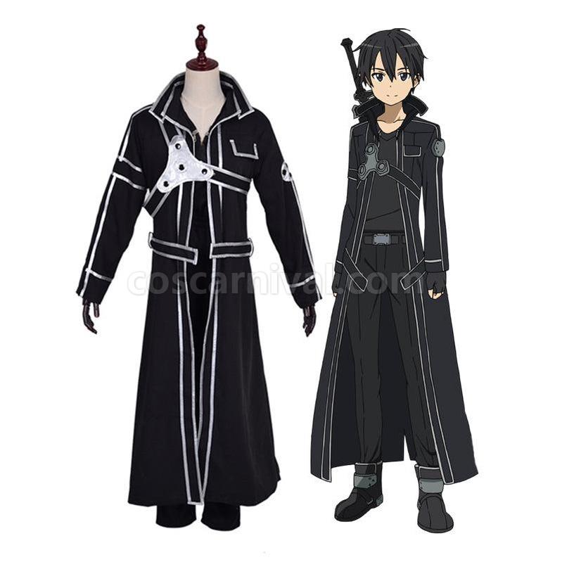 SAO Sword Art Online Kirigaya Kazuto Kirito Cosplay Costume coscarnival011117709