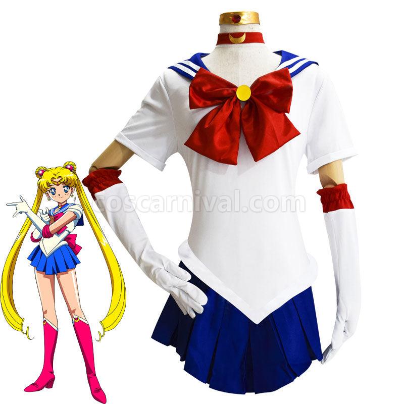 Sailor Moon Tsukino Usagi JK Uniform Cosplay Costumes coscarnival01117340