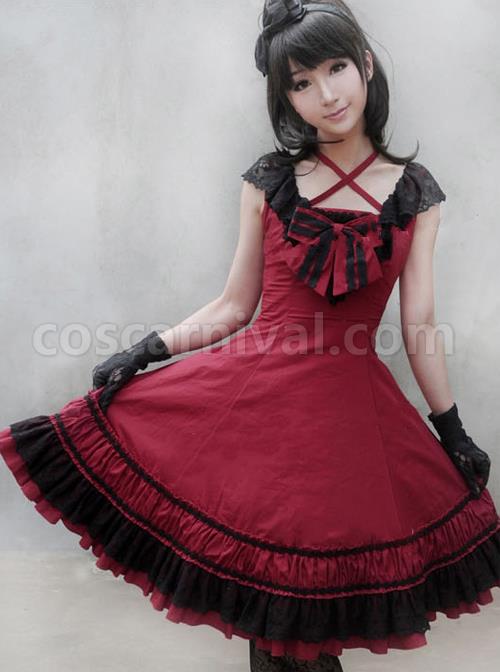 Sleeveless-Bowknot-Lace-Classic-Lolita-Dress-coscarnival-175