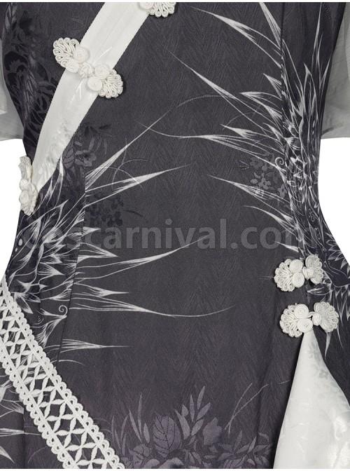 Solitary-Crane-Cries-Series-OP-Chinese-Style-Cheongsam-Elegant-Light-Classic-Lolita-Short-Sleeve-Dress-coscarnival-709