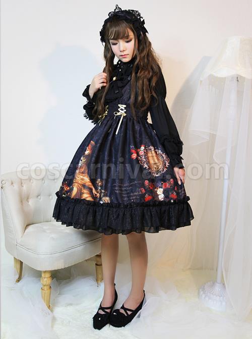 Song-Of-Time-Black-Lace-up-Retro-Classic-Lolita-Sling-Dress-coscarnival-288
