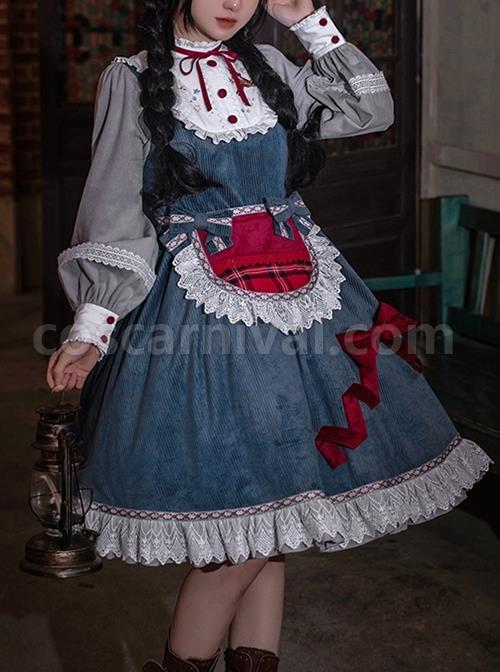 Stand-Collar-Embroidered-Lantern-Sleeve-Lace-Splicing-Winter-Christmas-Long-Sleeve-Classic-Lolita-Dress-coscarnival-2063