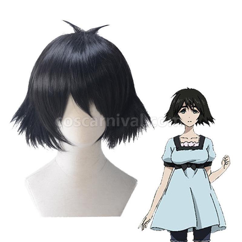 Steins;Gate Shiina Mayuri Short Black Cosplay Wigs coscarnival011117087