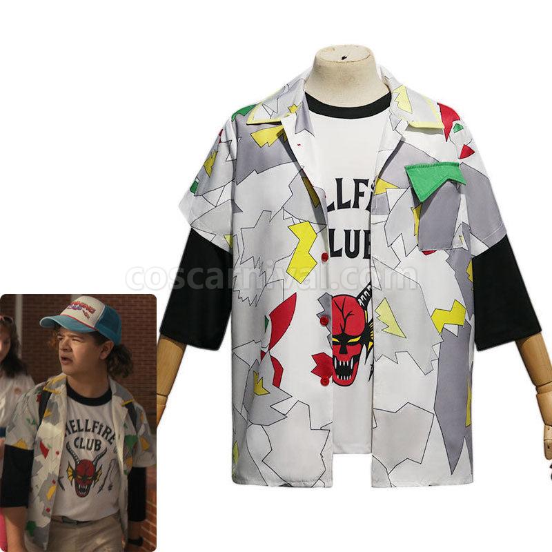 Stranger Things Dustin T shirts Cosplay Costumes coscarnival01114697