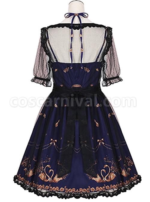 Swan-Crown-Bronzing-Sling-Dress-Classic-Lolita-JSK-And-Transparent-Tulle-Smock-coscarnival-3816