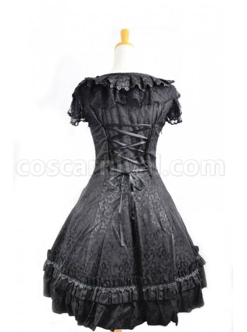 Sweet-Black-Satin-Cotton-Bowknot-Womens-Lolita-Dress-coscarnival-1746.jpg