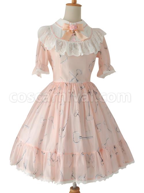 Sweet-Chiffon-Lace-Print-Bow-Knot-Sweet-Lolita-Short-Sleeve-Dress-coscarnival-1288.jpg