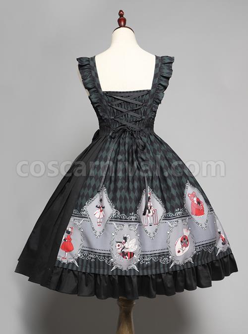 Ten Little Indians Series JSK Gothic Lolita Sling Dress