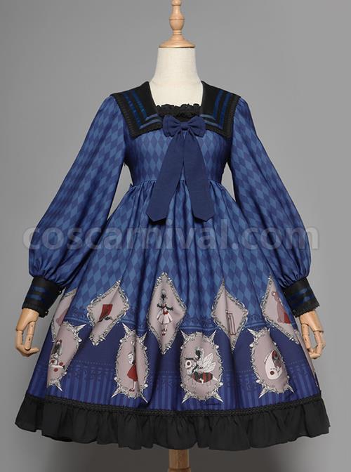 Ten Little Indians Series OP Gothic Lolita Long Sleeve Dress