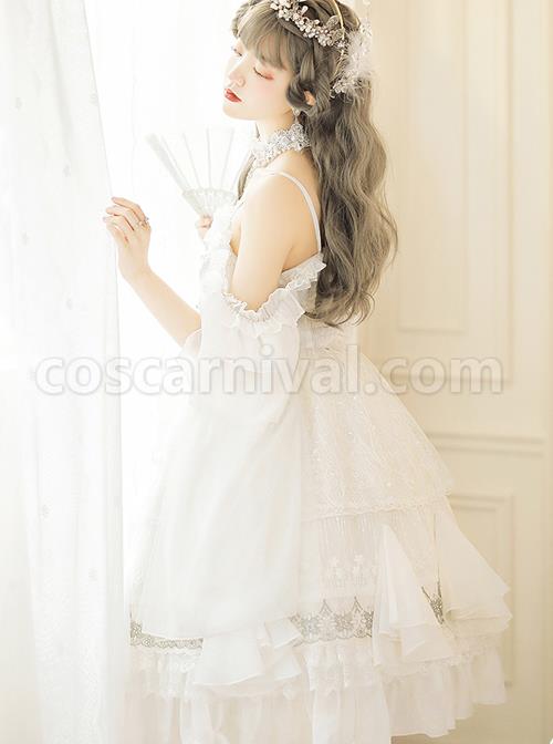 Thames-God-Series-JSK-White-Chiffon-Classic-Lolita-Elegant-Tea-Party-Sling-Dress-coscarnival-4919