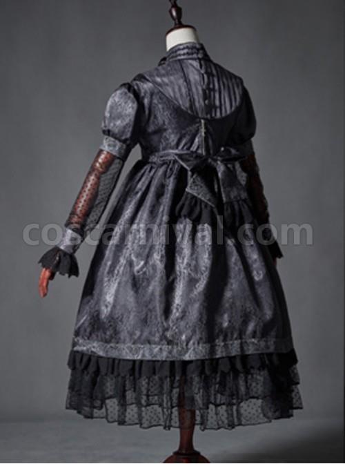 The Broken Doll duck blue yarn sleeve long sleeve Lolita OP