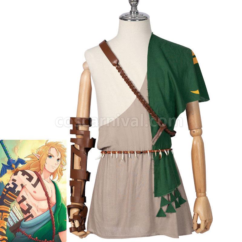 The Legend of Zelda Breath of the wild 2 Link Cosplay Costumes coscarnival01111537