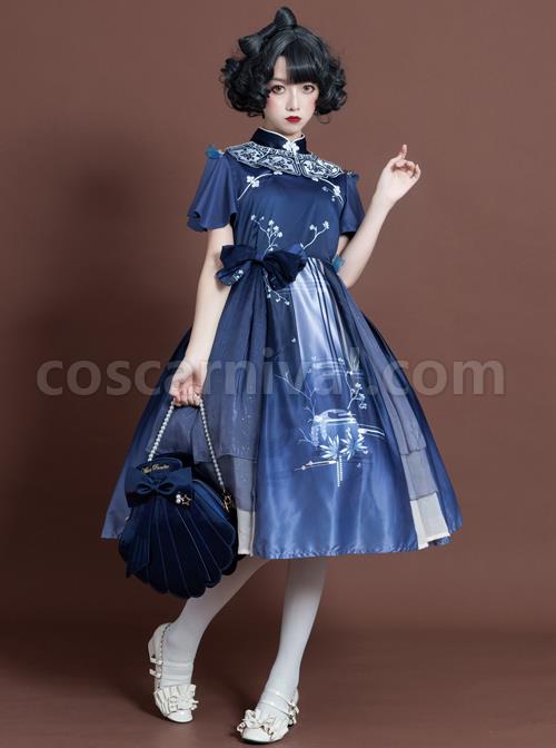 The-Moon-In-The-Mirror-Series-Chinese-Style-Elegance-Classic-Lolita-Short-Sleeve-Dress-coscarnival-1043