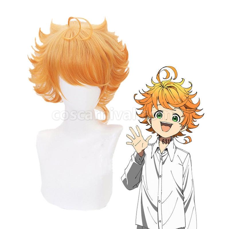 The Promised Neverland Emma Short Orange Cosplay Wigs coscarnival011116447
