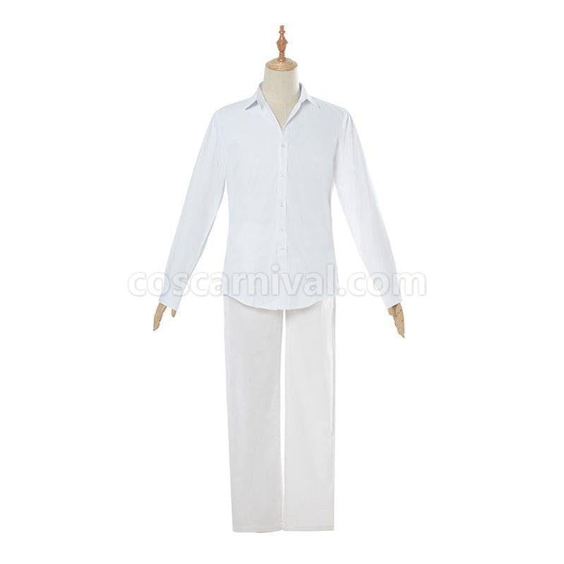 The Promised Neverland Ray and Norman White Shirt Suit Cosplay Costumes coscarnival011116396