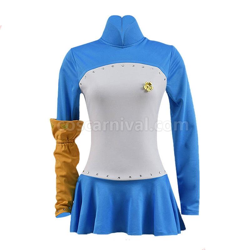 The Seven Deadly Sins Elizabeth Liones Blue Dress Cosplay Costume coscarnival011116232