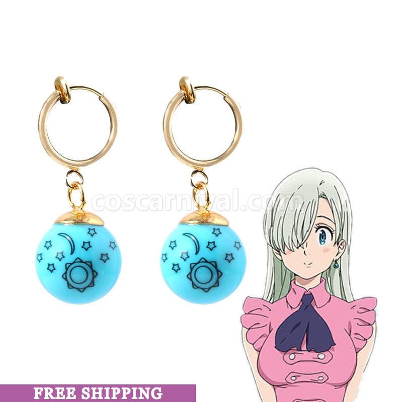 The Seven Deadly Sins Elizabeth Liones Earrings Cosplay Accessories coscarnival011116235