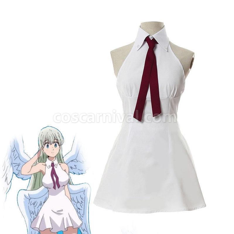 The Seven Deadly Sins Season 3 Elizabeth Goddess Cosplay Costumes coscarnival011115243
