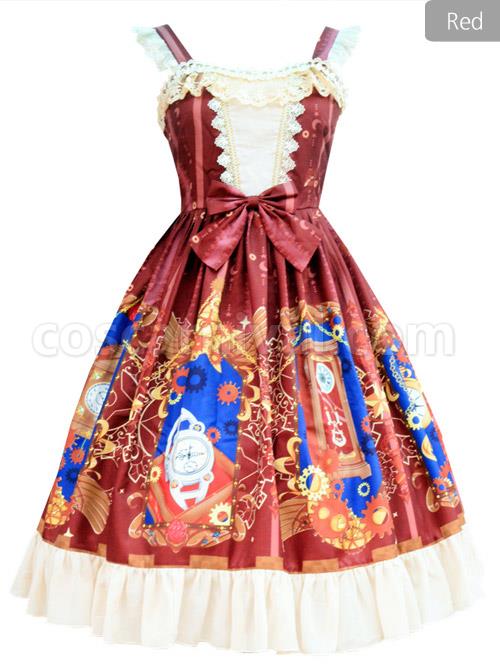 Time-Machine-Heart-Series-Printing-JSK-Retro-Classic-Lolita-Sling-Dress-coscarnival-4337