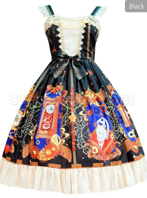 Time-Machine-Heart-Series-Printing-JSK-Retro-Classic-Lolita-Sling-Dress-coscarnival-4342