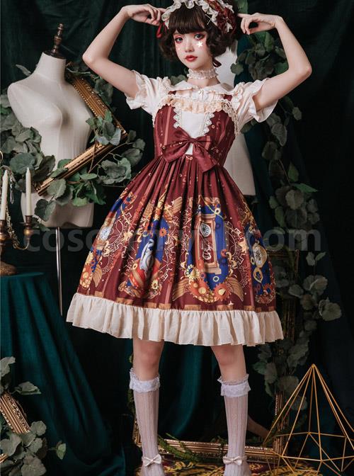 Time-Machine-Heart-Series-Printing-JSK-Retro-Classic-Lolita-Sling-Dress-coscarnival-4350