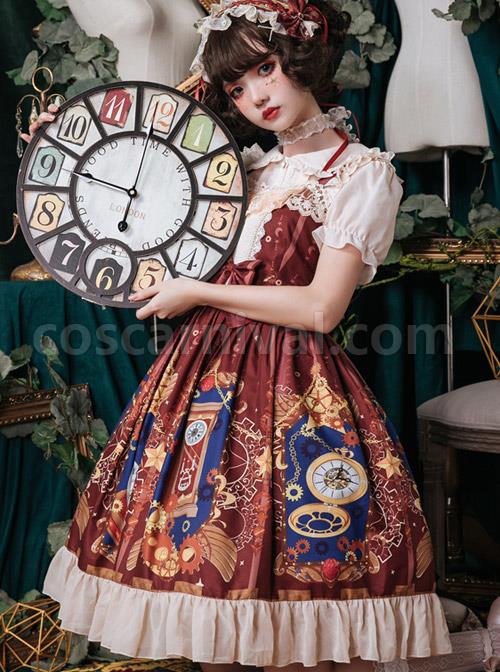 Time-Machine-Heart-Series-Printing-JSK-Retro-Classic-Lolita-Sling-Dress-coscarnival-4355