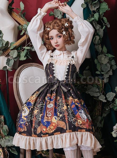 Time-Machine-Heart-Series-Printing-JSK-Retro-Classic-Lolita-Sling-Dress-coscarnival-4361