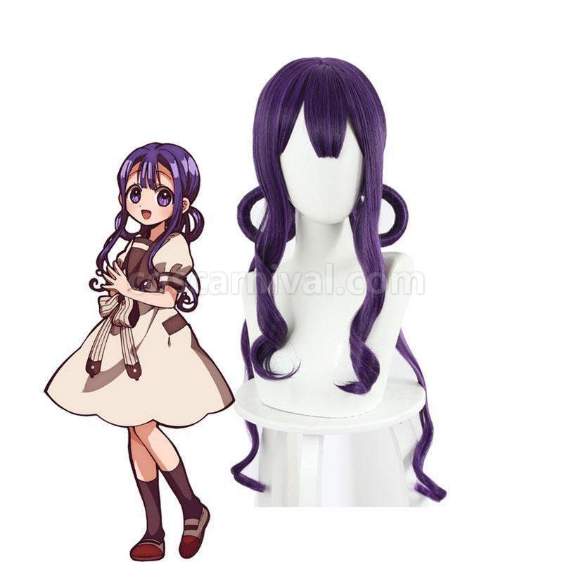 Toilet Bound Hanako kun Akane Aoi Cosplay Wig Purple Mixed Circle Shape Wig coscarnival011119449