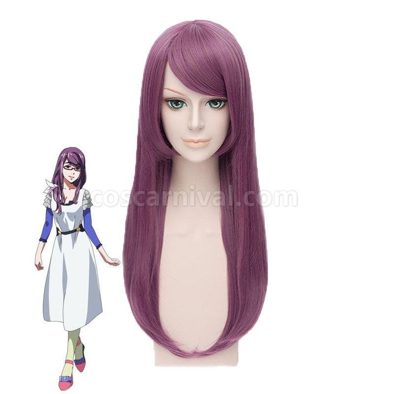 Tokyo Ghoul Kamishiro Rize Long Purple Cosplay Wigs coscarnival011114661
