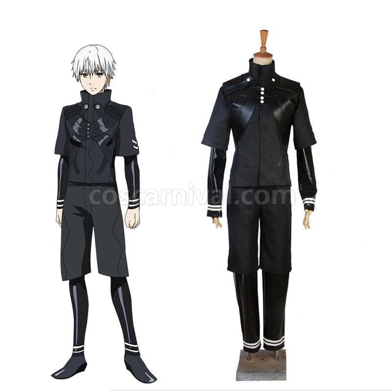 Tokyo Ghoul Ken Kaneki Combat Suit Cosplay Costume coscarnival011114623