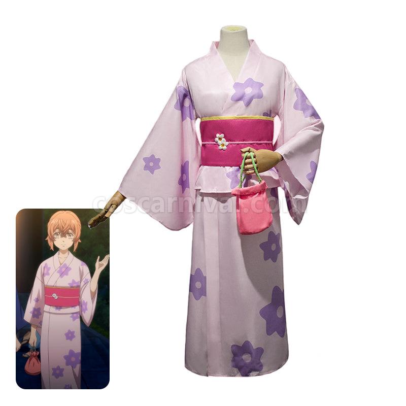 Tokyo Revengers Hinata Tachibana Kimono Cosplay Costumes coscarnival01119788