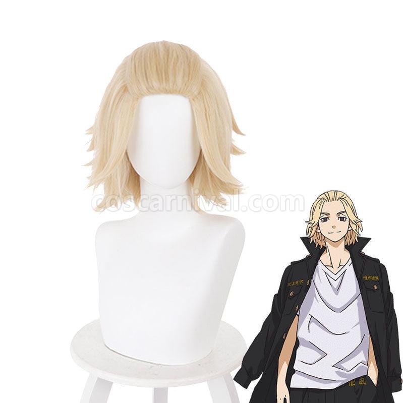 Tokyo Revengers Manjiro Sano Mikey Light Blonde Short Cosplay Wigs coscarnival011110993