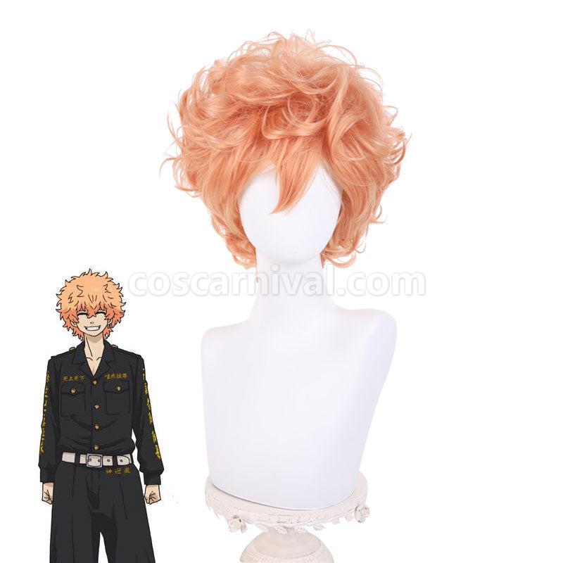 Tokyo Revengers Nahoya Kawata Orange Cosplay Wigs coscarnival01119341