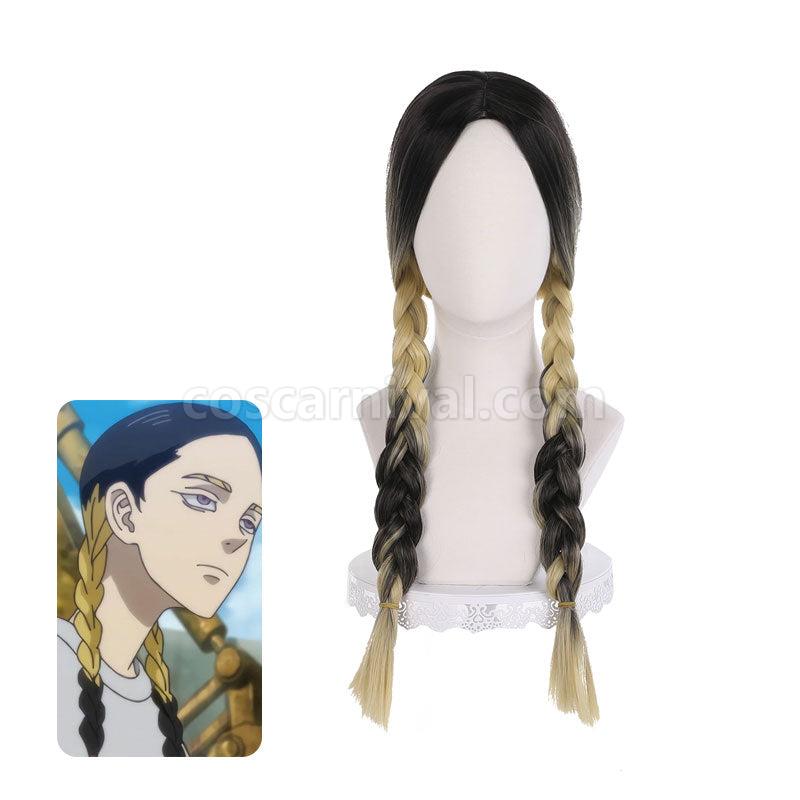 Tokyo Revengers Ran Haitani Braided Long Cosplay Wigs coscarnival01119584
