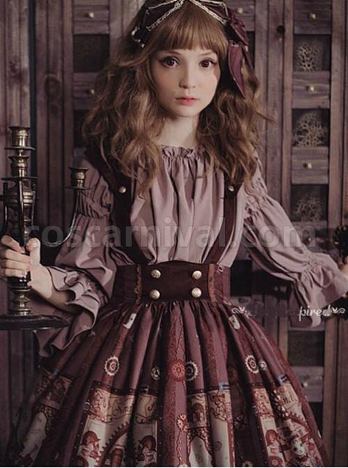 Trumpet Long Sleeves Shirt - Steampunk Cat by Souffle Song coscarnival