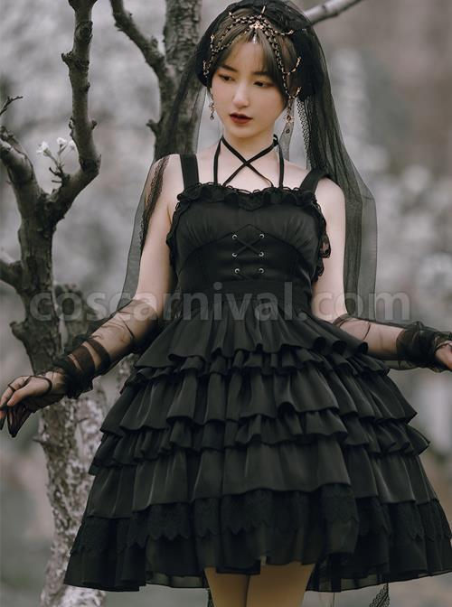 Twilight Series JSK Gothic Lolita Sling Dress coscarnival