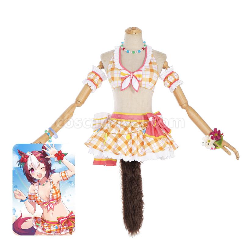 Uma Musume Pretty Derby Special Week Swimsuit Cosplay Costumes coscarnival01119920