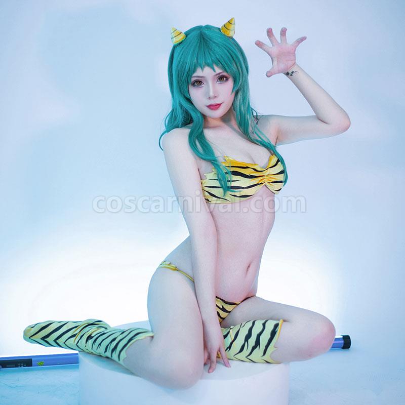 Urusei Yatsura Lum Swimsuit Cosplay Costumes coscarnival0111614