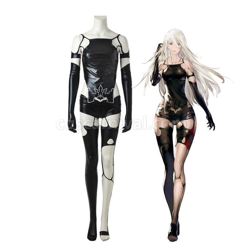 Video Nier Automata Yorha A2 Type a No.2 Women Halloween Cosplay Costumes(Customized) coscarnival011117957