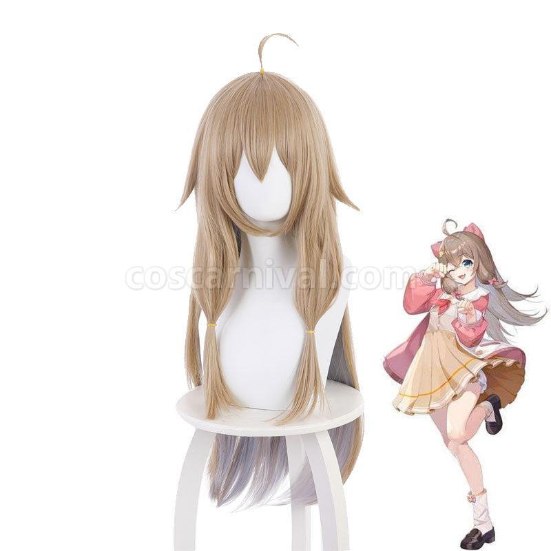 Virtual YouTuber A SOUL Diana Mixed Brown Light Gray Purple Long Cosplay Wigs coscarnival011110102