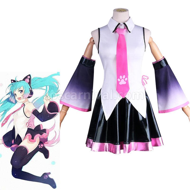 Vocaloid Hatsune Miku 2021 Birthday Happy Cat Ver Cosplay Costumes coscarnival01115815