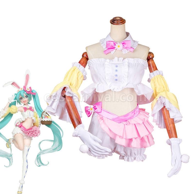 Vocaloid Hatsune Miku 2nd Season Spring Ver. Rabbit Outfits Cosplay Costume coscarnival011113061