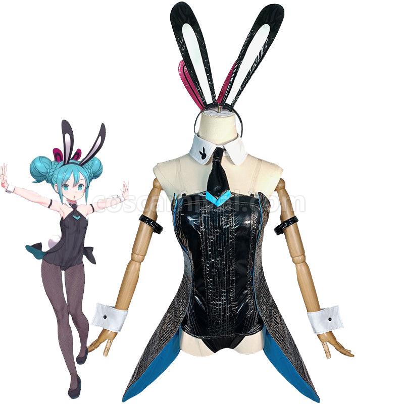 Vocaloid Hatsune Miku Maid Bunnygirl Cosplay Costumes coscarnival0111598
