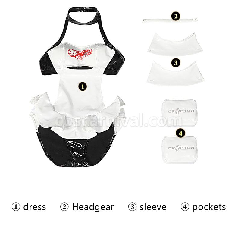 Vocaloid Hatsune Miku Racing 2022 Miku Tropical Maid Ver. Summer Cosplay Costumes coscarnival01116693