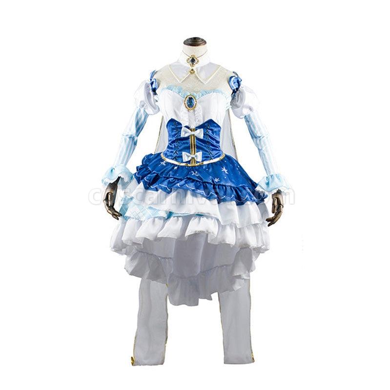 Vocaloid Hatsune Miku Snow Princess Dress Cosplay Costume coscarnival011112748