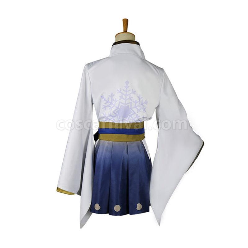 Vocaloid Hatsune Miku Snow Witch Kimono Cosplay Costume coscarnival011112751