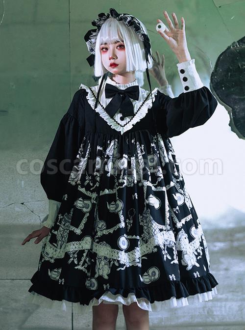 Wolf Detective Series OP Gothic Lolita Long Sleeve Dress coscarnival