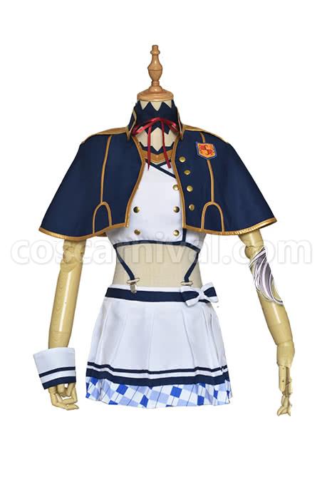Akashic Records Of Bastard Magic Instructor Sistine Fibel Blue Girl Dress Cosplay Costume coscarnival