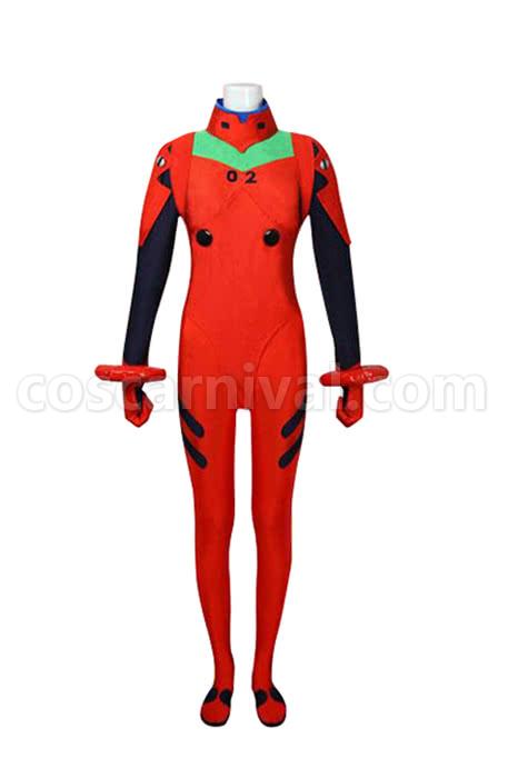 Asuka Langley Soryu Cosplay Costume, front view